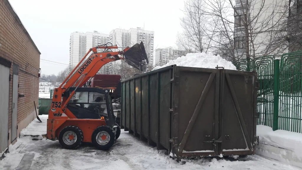 Вывоз снега контейнерами в Новороссийске — цена от 3267 руб., заказать контейнер для снега в ПроМусор